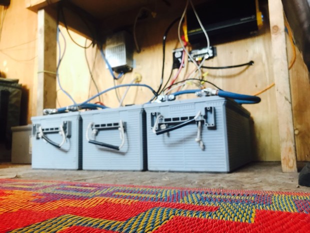 Beneath the Borealis Alaska Spring Cleaning Spring Fever 3-26-18 Battery Bank Off the Grid