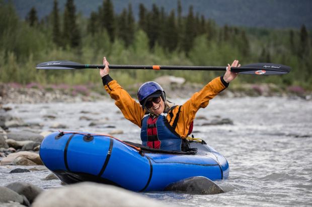 Beneath the Borealis Swimming Packrafting