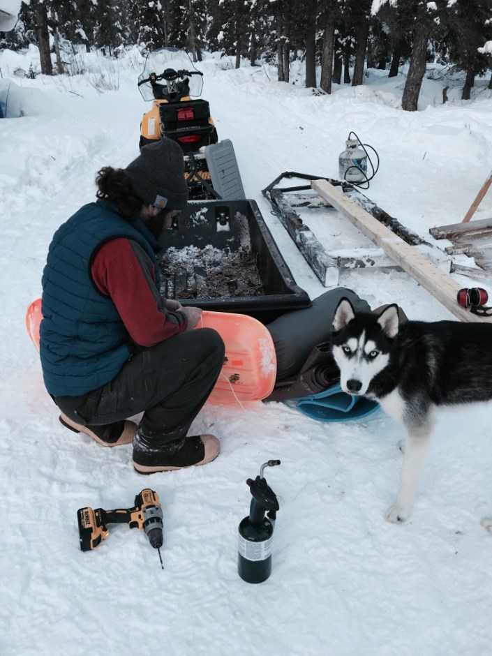 Beneath the Borealis In Celebration of Women Skijor Sled