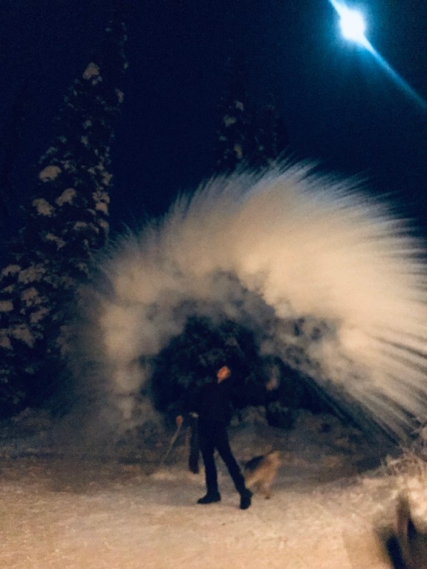 Beneath the Borealis, 40 Below (Alone), January 27th, 2020, 50 Below Zero in Alaska Frozen Water